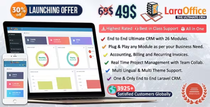 Laraoffice ultimate crm and project management system codermarket.png