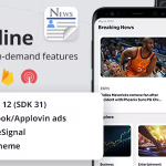 Latest news app admob facebook applovin ads codermarket.png