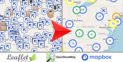 Leaflet openstreetmap multi purpose server side markers clustering php.jpg