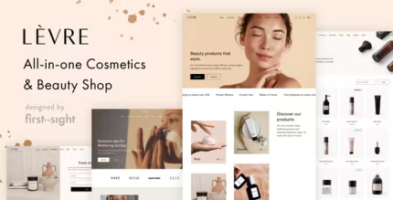 Levre cosmetics beauty shop theme codermarket.png