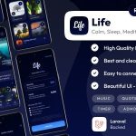 Life sleep sounds meditation sounds relax music app android laravel .jpeg