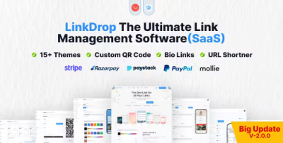 Linkdrop saas link management tool codermarket.png