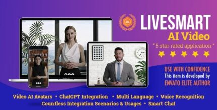 Livesmart ai video smart video avatars with chatgpt saas codermarket.jpeg