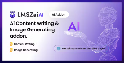 Lmszai ai ai content writing image generating addon codermarket.png