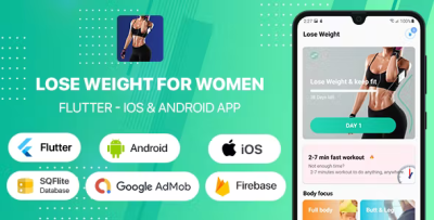 Lose weight for women flutter android ios full app firestore database .png