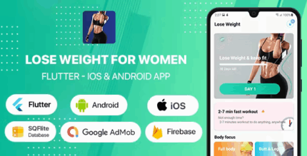 Lose weight for women flutter android ios full app firestore database .png