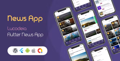 Lucodeia news flutter wordpress news app admob darkmode codermarket.png