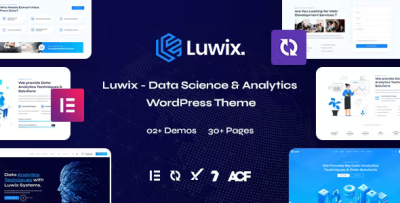 Luwix data science analytics wordpress theme codermarket.png