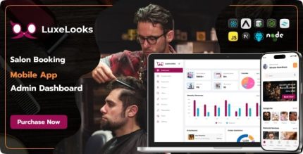Luxelooks salon booking app with admin panel codermarket.jpg