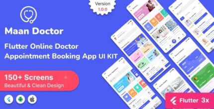 Maan doctor online doctor appointment booking flutter app ui kit codermarket.jpg