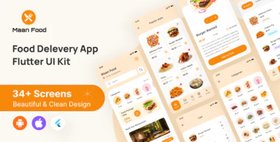 Maan food flutter food delivery app ui kit codermarket.png