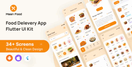 Maan food flutter food delivery app ui kit codermarket.png