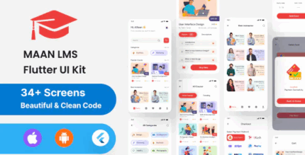 Maan lms student mobile app flutter ios android ui kit codermarket.png