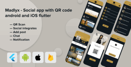 Madlyx social app with qr code android and ios flutter codermarket.png