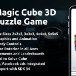 Magic cube puzzle 3d game with admob ads android codermarket.jpeg