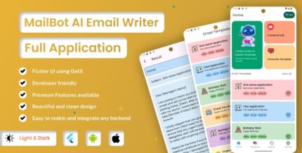 Mailbot ai email writer flutter android ios full application premium plan.jpg