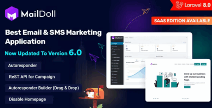 Maildoll email marketing sms marketing saas application codermarket.png