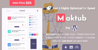 Maktub minimal lightweight blog for wordpress codermarket.png