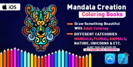 Mandala creation coloring books full ios native application codermarket.png