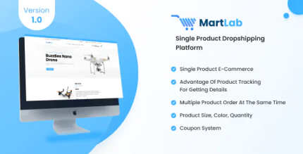 Martlab single product dropshipping platform codermarket.png