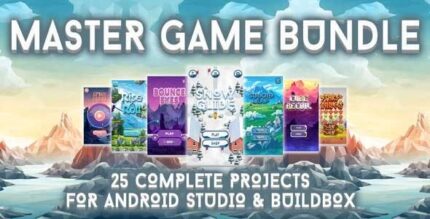 Master game bundle 25 complete projects for android studio buildbox .jpeg