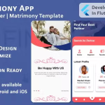 Matrimony app match maker search partner flutter mobile ui template kit.png