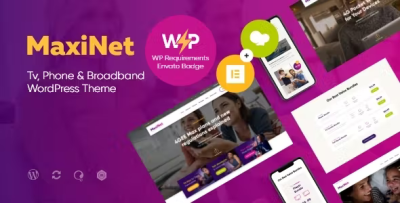 Maxinet broadband telecom internet provider wordpress theme elementor .png
