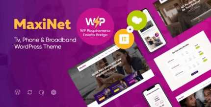 Maxinet broadband telecom internet provider wordpress theme elementor .png