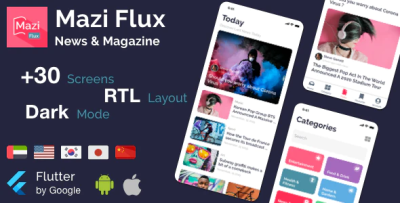 Mazi flux news magazine for flutter mobile template codermarket.png