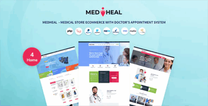 Medheal medical store ecommerce with doctor appointment system codermarket.png
