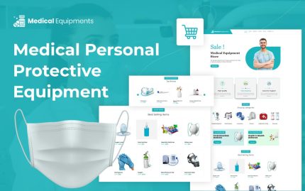 Medical protective equipment ecommerce wordpress theme with ai content generator.jpg