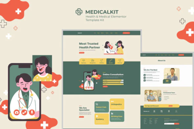 Medicalkit health clinical care elementor template kit codermarket.png