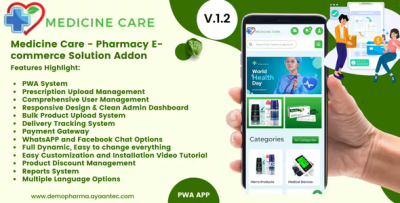 Medicine care pharmacy e commerce solution addon codermarket.png