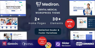 Mediron dental medical wordpress theme codermarket.png