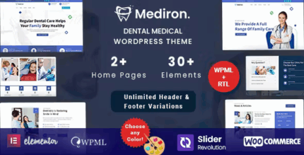 Mediron dental medical wordpress theme codermarket.png
