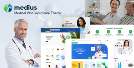 Medius medical health woocommerce theme codermarket.png