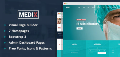 Medix medical clinic wordpress theme codermarket.png