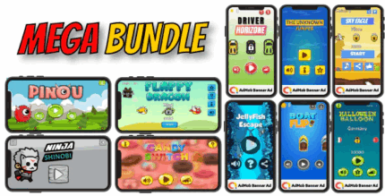 Mega bundle 1 10 android games projects with admob codermarket.png
