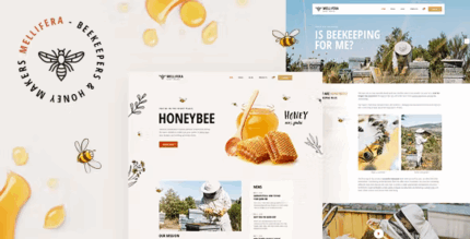 Mellifera beekeeping and honey shop theme codermarket.png