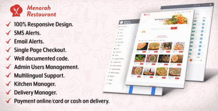 Menorah restaurant restaurant food ordering system codermarket.png