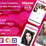 Meow android app random video call dating interests subscriptions .png