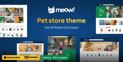 Meow pet care pet shop elementor wordpress woocommerce theme codermarket.png