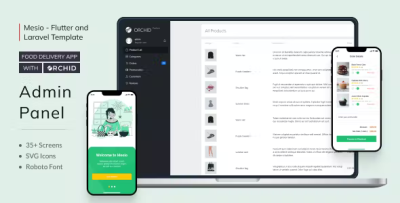 Mesio flutter food delivery app with laravel orchid admin panel codermarket.png