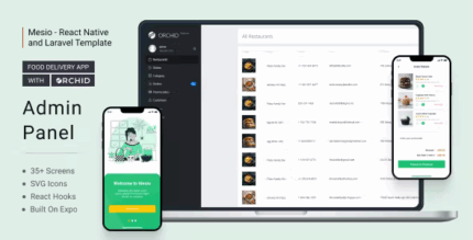 Mesio food delivery app with laravel orchid admin panel codermarket.png
