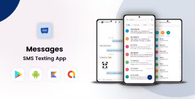 Messages sms texting app with admob ads codermarket.png