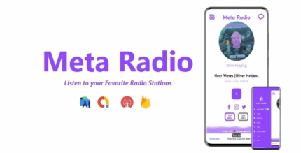 Meta radio two station radio app admob firebase onesignal codermarket.png