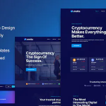 Metta cryptocurrency blockchain bitcoin elementor template kit codermarket.png