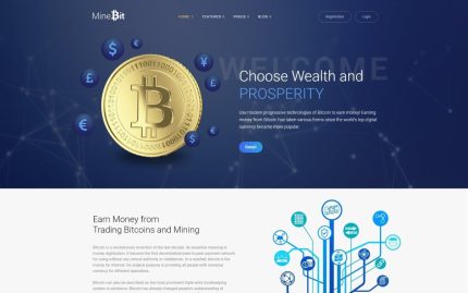Minebit bitcoin cryptocurrency wordpress theme.jpg