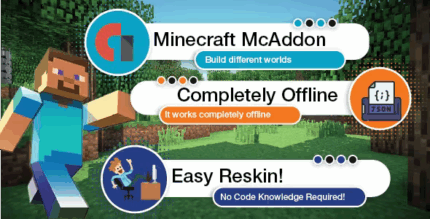 Minecraft mcaddon template project create mcaddon android app codermarket.png