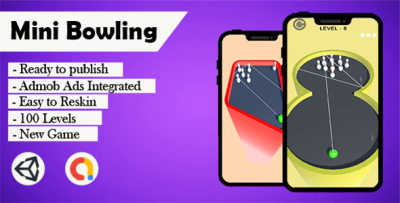 Mini bowling 3d unity admob codermarket.png